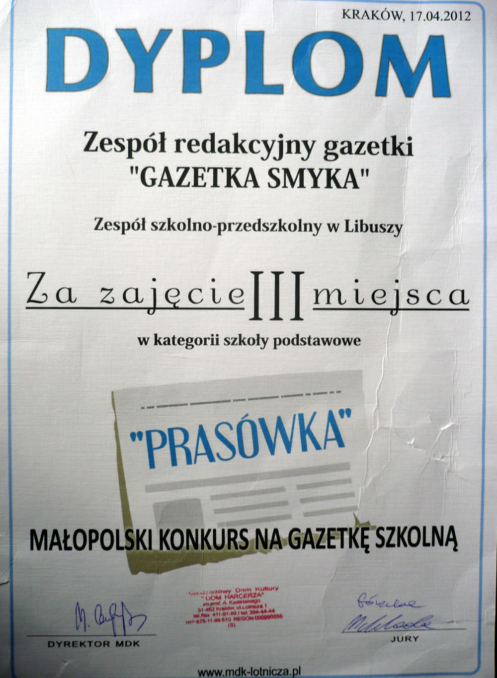 dyplom smyk